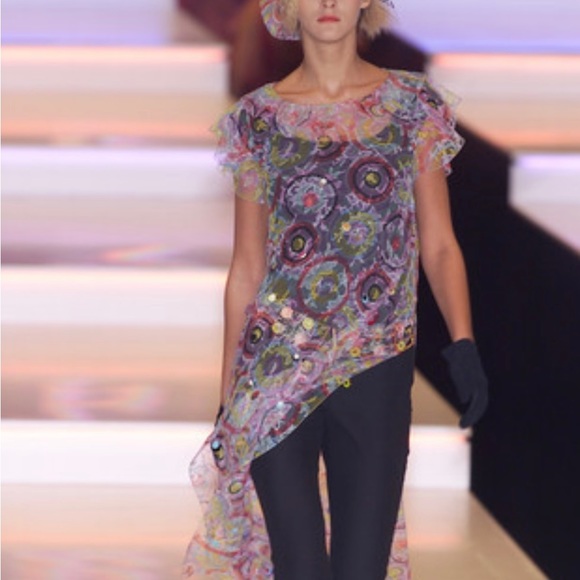 Chanel Spring 2001 Star Logo Double Row Chainlink Belt - Picture 13 of 14